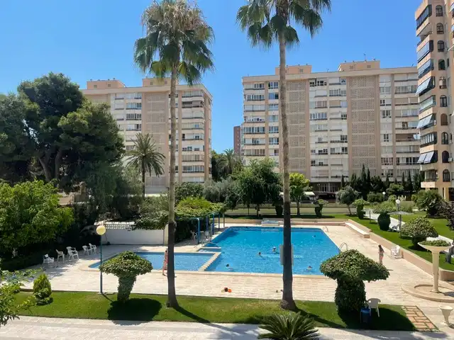 Piscina de Apartamento de alquiler en Alicante / Alacant con Terraza, Amueblado y Piscina comunitaria