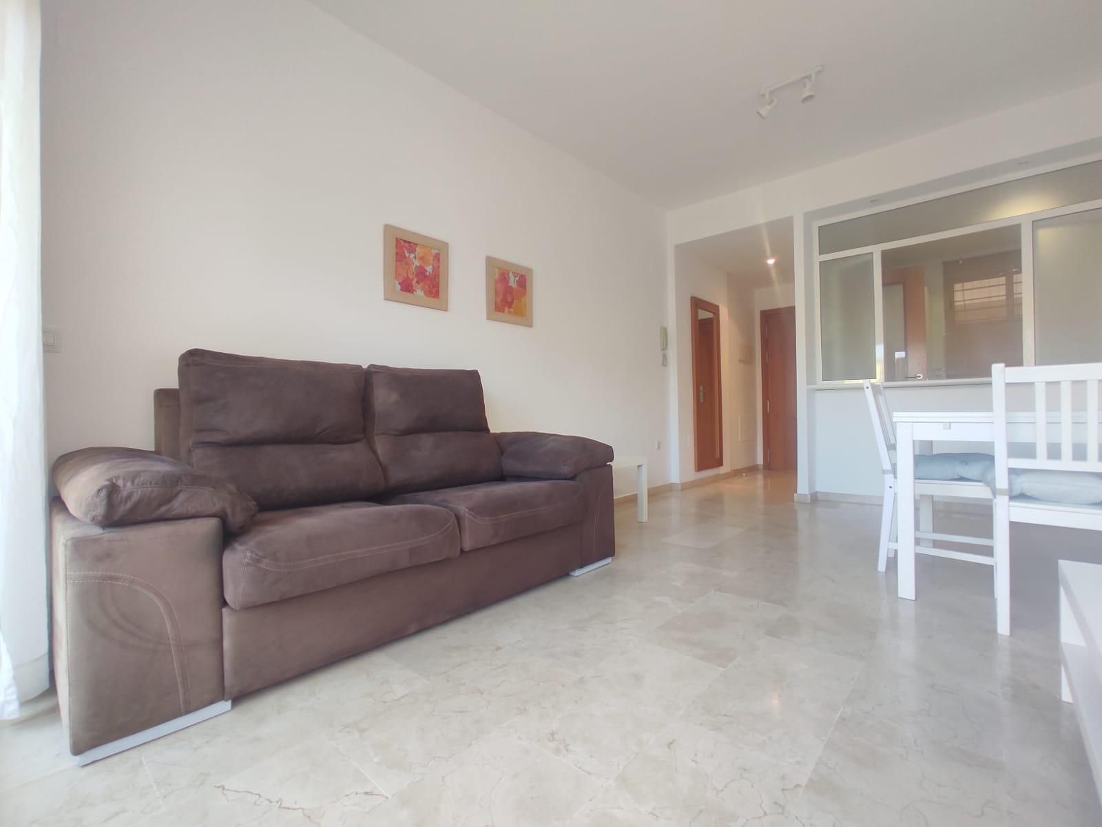 Sala d'estar de Apartament de lloguer en Dos Hermanas amb Calefacció, Jardí privat i Terrassa