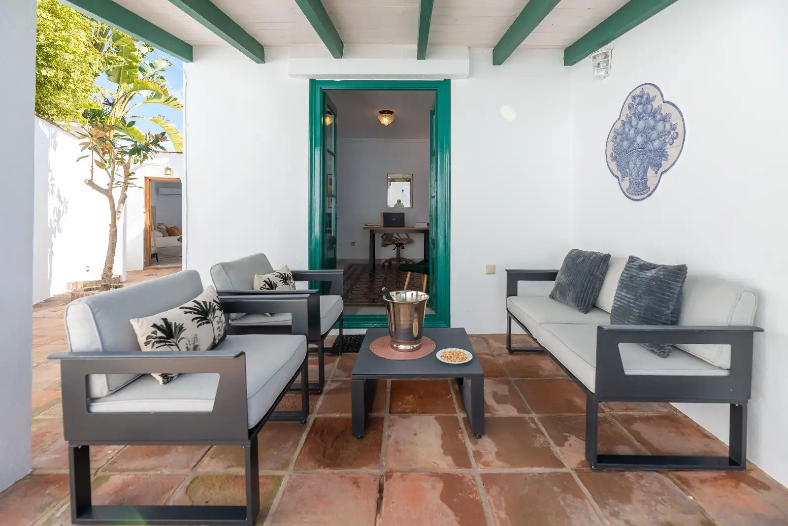 Terraza de Casa o chalet en venta en Marbella con Aire acondicionado, Calefacción y Jardín privado