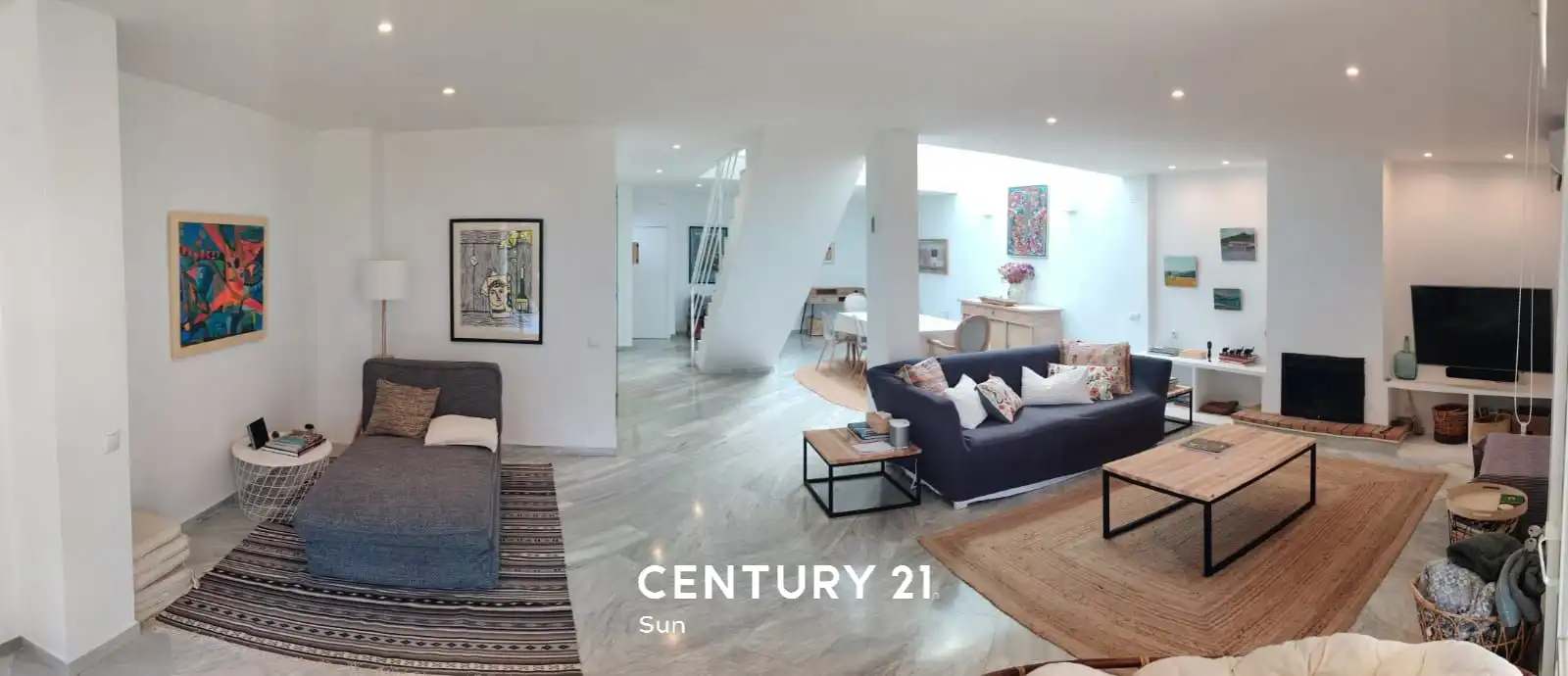 Sala de estar de Casa o chalet de alquiler en Estepona con Aire acondicionado, Jardín privado y Terraza