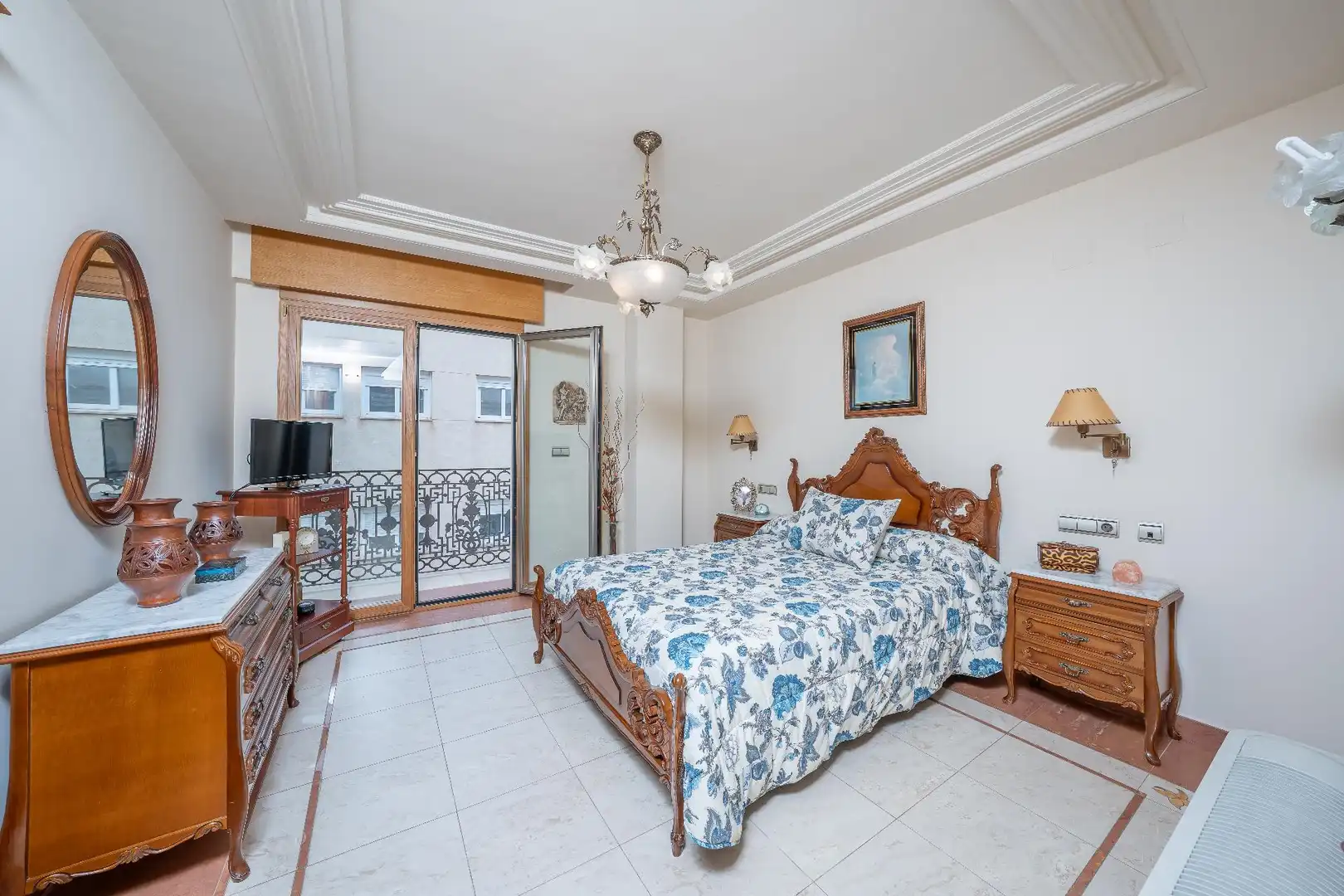 Schlafzimmer von Einfamilien-Reihenhaus zum Verkauf in Novelda mit Heizung, Terrasse und Balkon