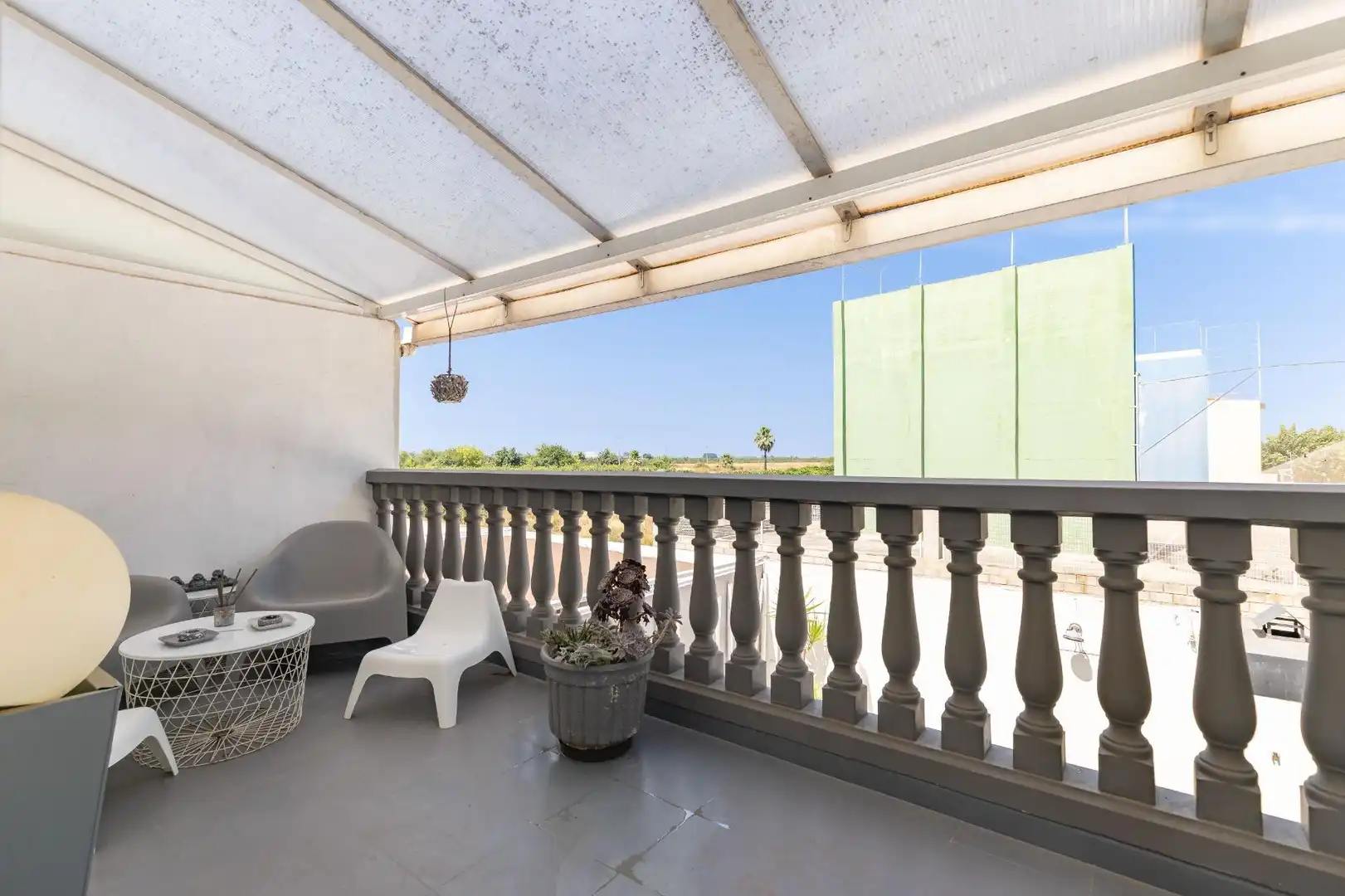 Terraza de Casa adosada en venta en Benimuslem con Aire acondicionado, Calefacción y Parquet