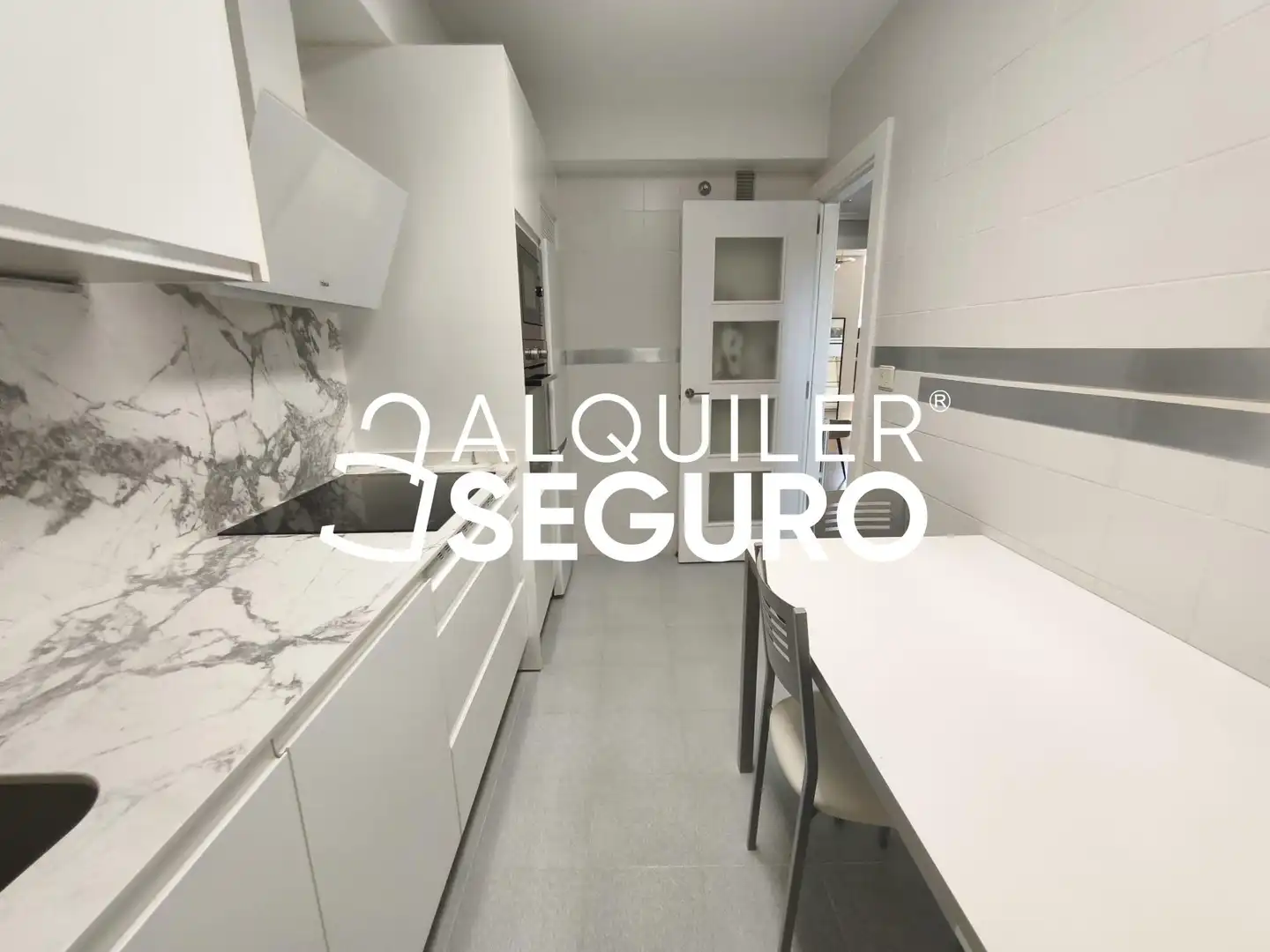 Cocina de Piso de alquiler en Zaragoza con Aire acondicionado, Calefacción y Terraza