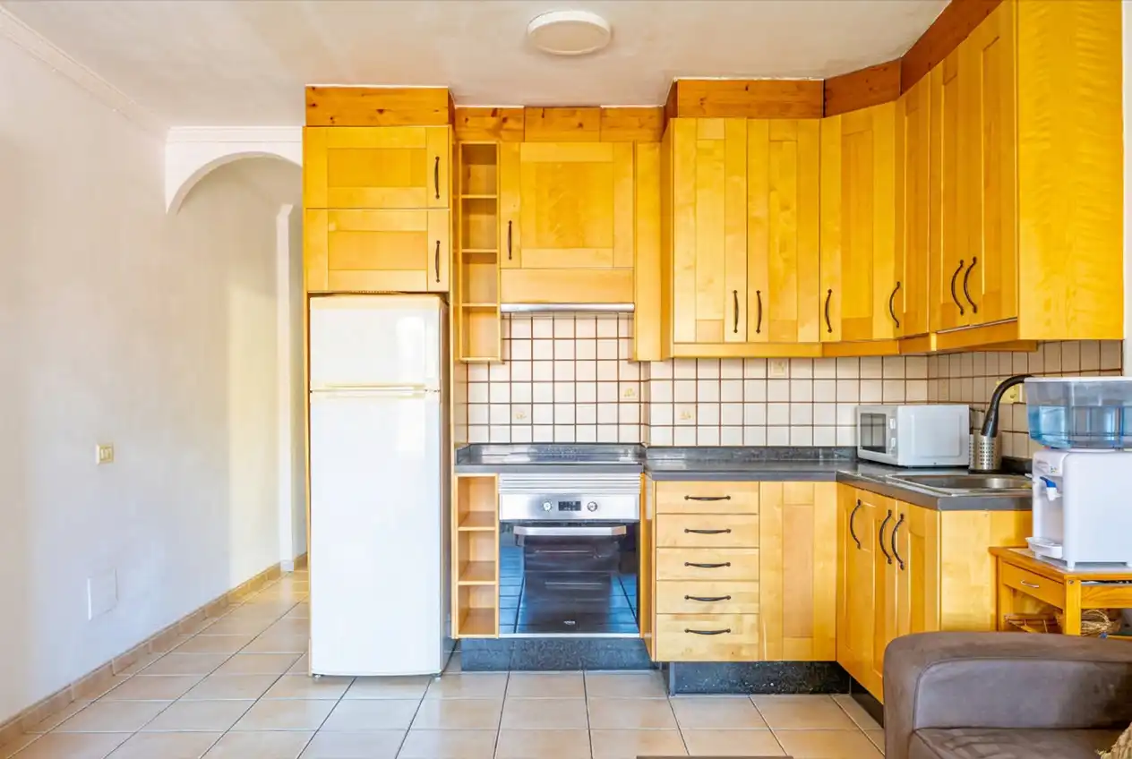 Cocina de Piso en venta en San Bartolomé de Tirajana con Terraza, Piscina y Amueblado