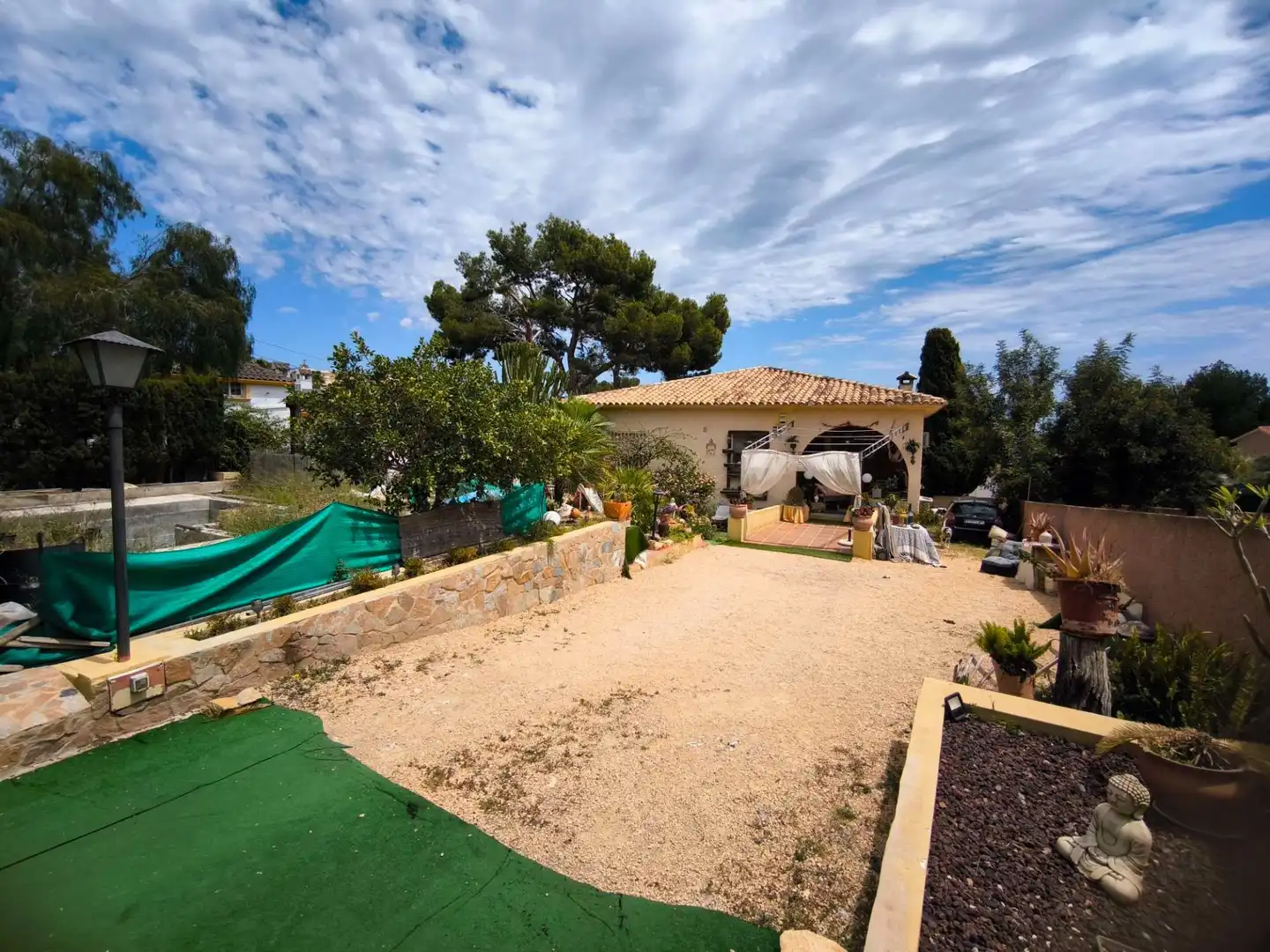 Garden of Houses for sale in L'Alfàs del Pi  with Air Conditioner and Storage room