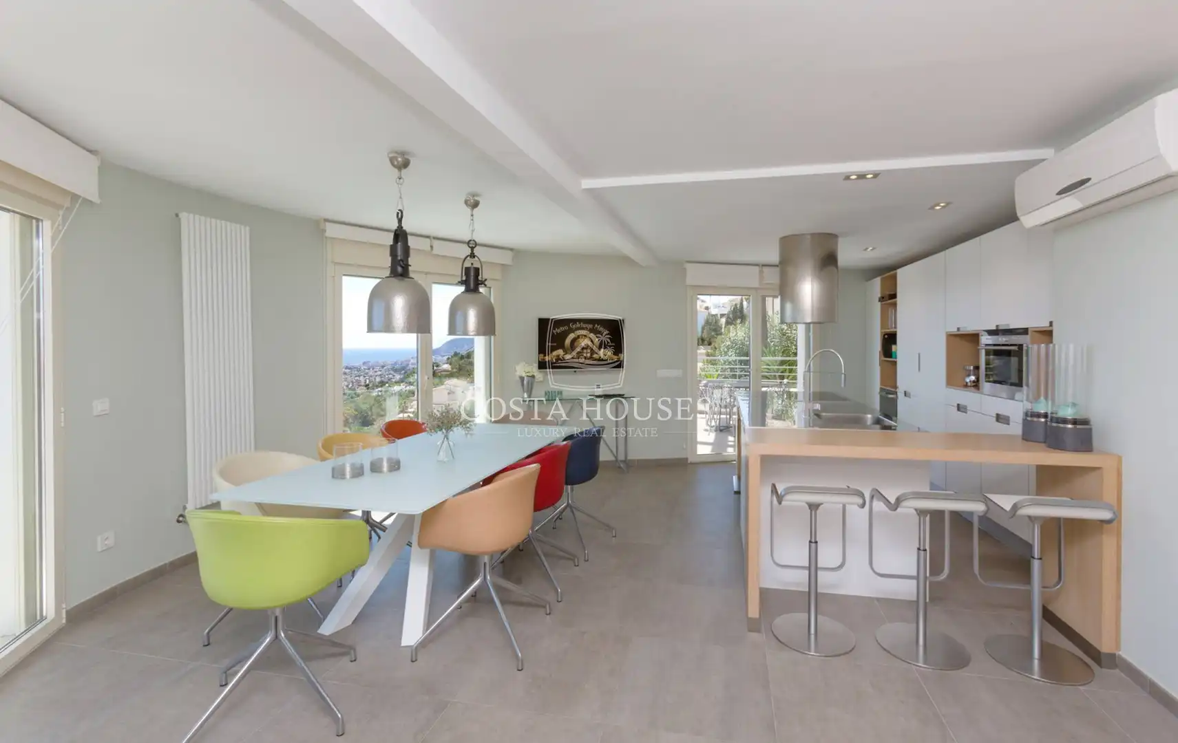 Dining room of Houses for sale in Benissa  with Air Conditioner, Heating and Private garden