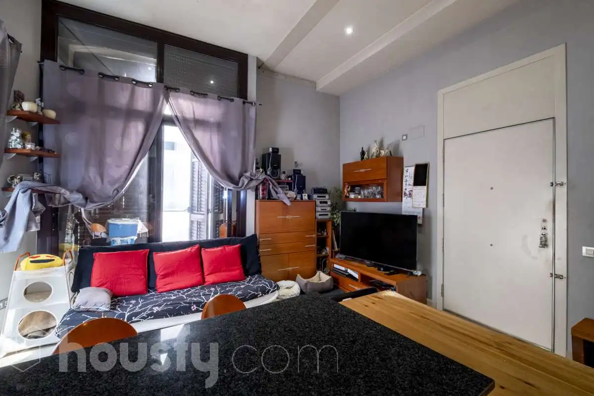 Sala de estar de Piso en venta en Barcelona con Aire acondicionado