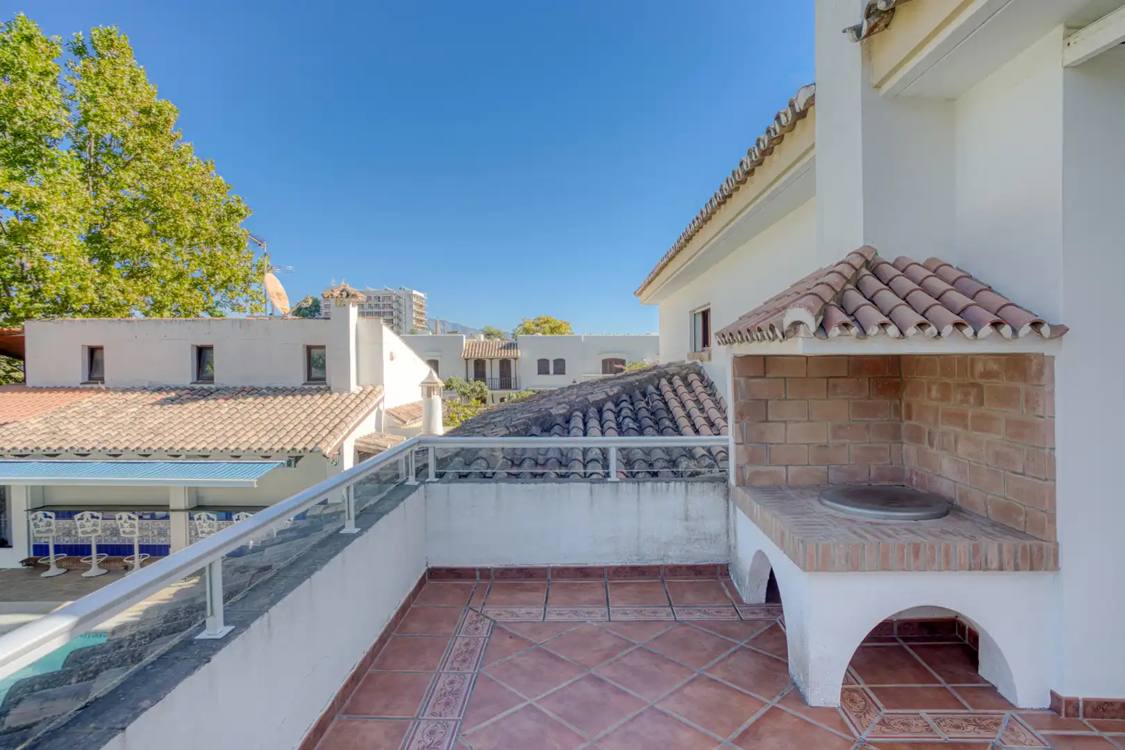Terraza de Casa o chalet en venta en Estepona con Aire acondicionado, Jardín privado y Terraza