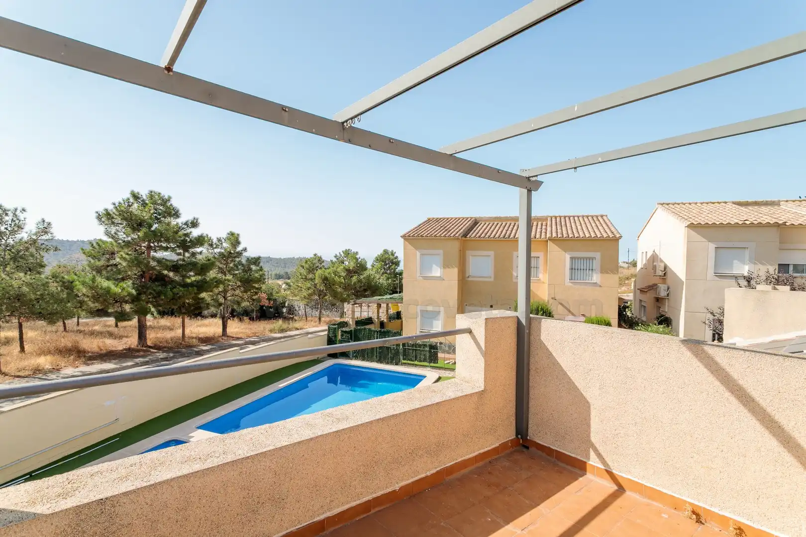 Piscina de Casa adosada en venda en Aigües amb Aire condicionat, Terrassa i Traster
