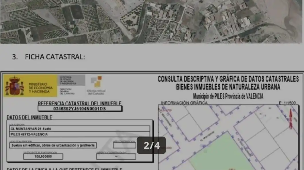 Residential land for sale in Piles, imagen 2