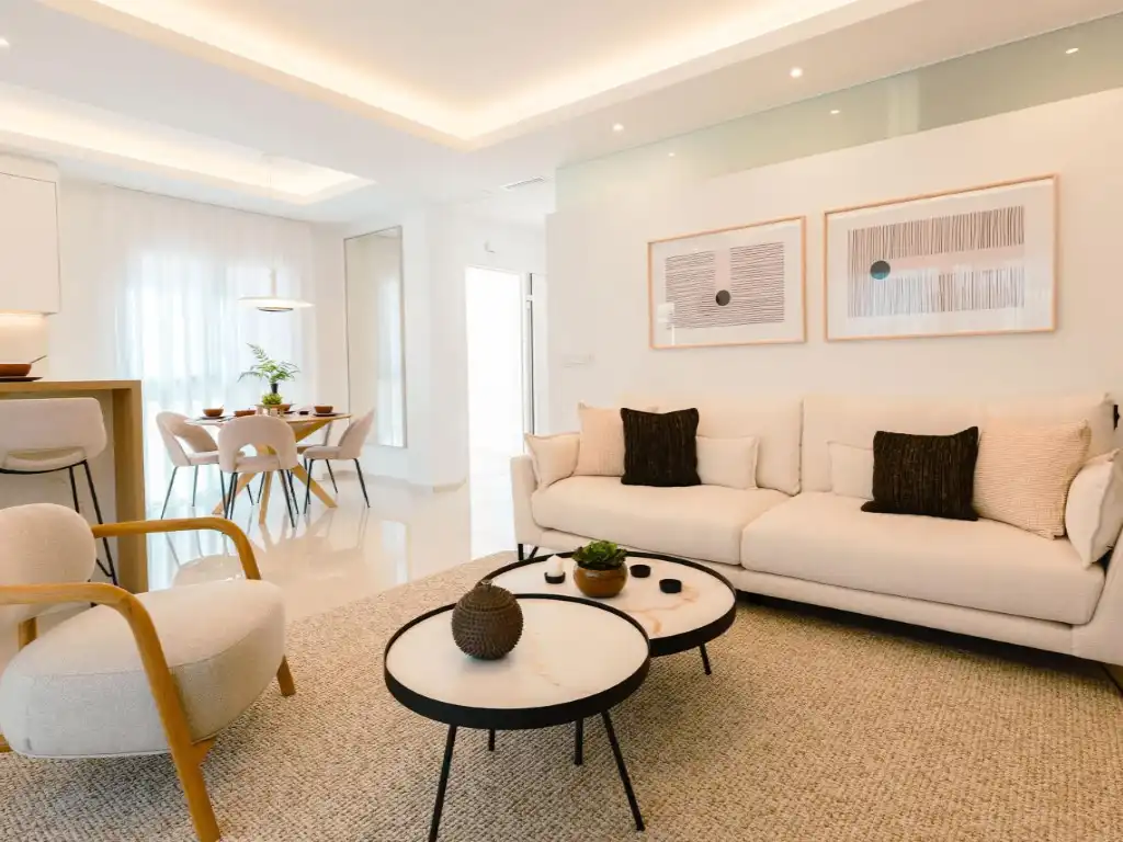 Living room of Apartments for sale in Rojales  with Air Conditioner, Private garden and Community pool