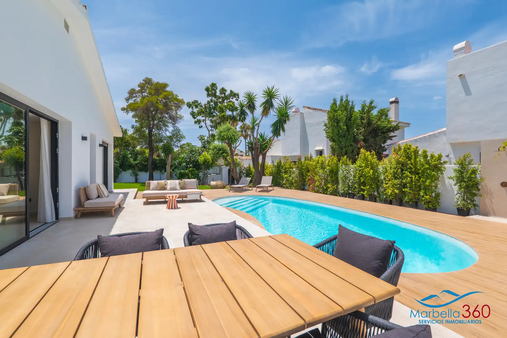 Terraza de Casa o chalet en venta en Estepona con Aire acondicionado, Calefacción y Jardín privado