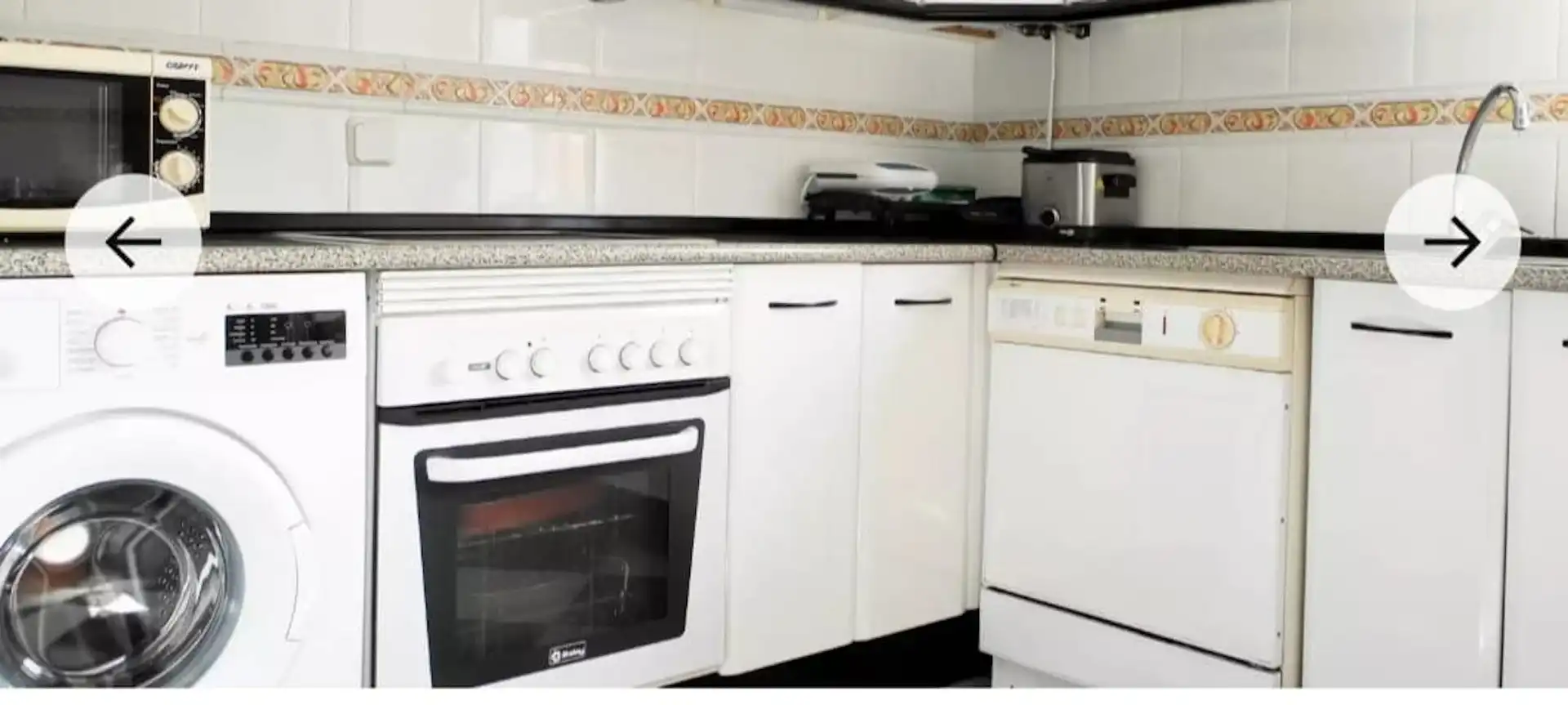 Küche von Wohnung zur untervermieten in Sevilla mit Klimaanlage, Heizung und Privatgarten