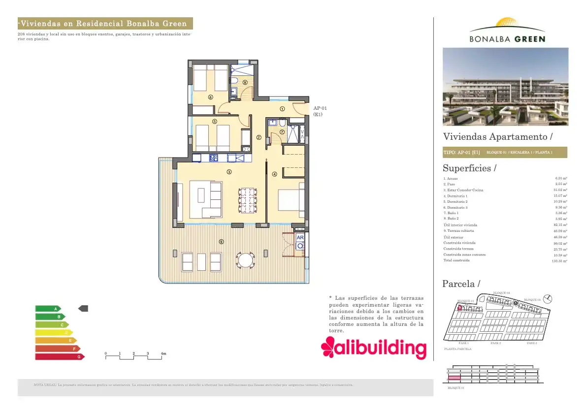 Piso en venta en Mutxamel con Aire acondicionado, Calefacción y Parquet