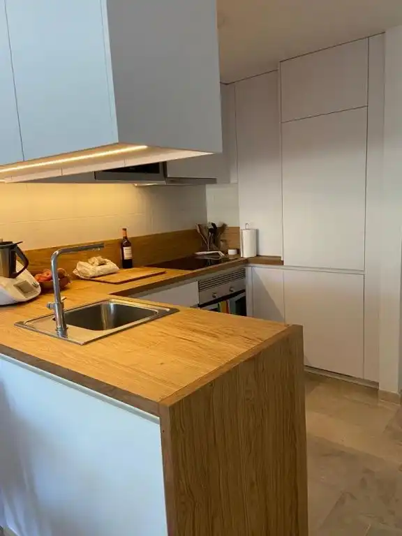 Cuina de Apartament de lloguer en Andratx amb Moblat, Balcó i Piscina comunitària
