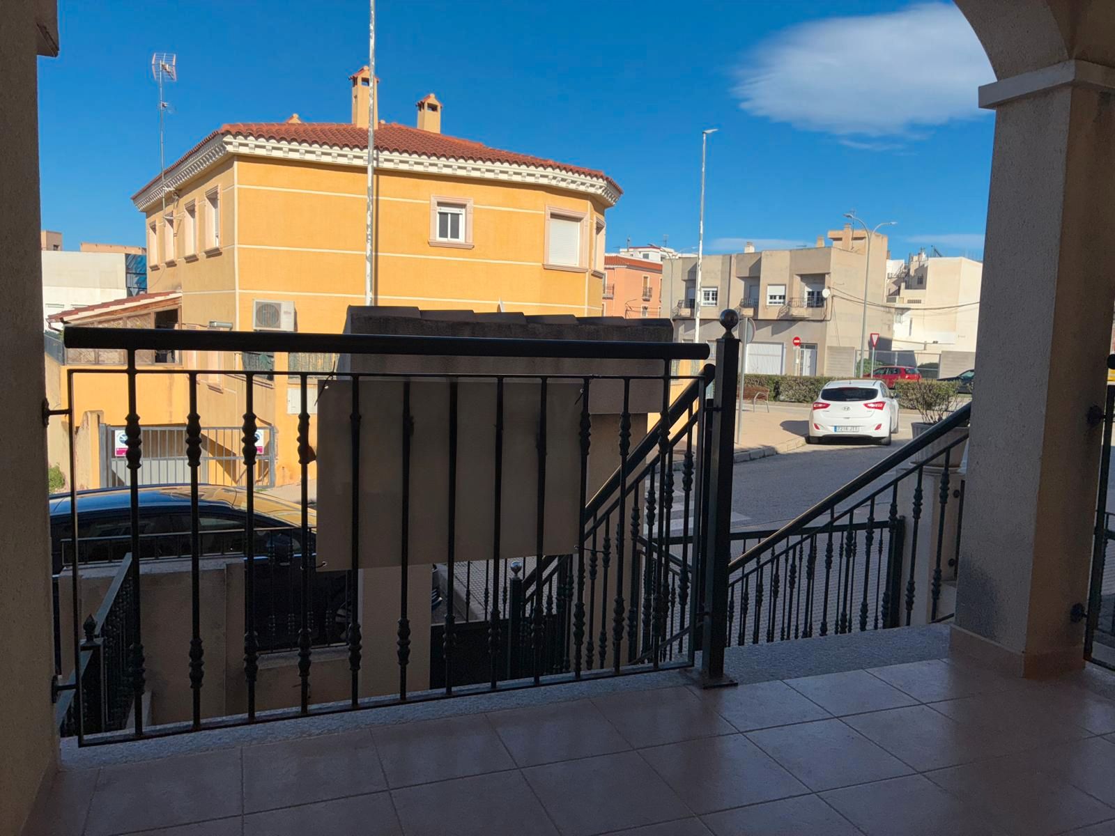 Exterior view of Single-family semi-detached for sale in Aspe  with Air Conditioner, Terrace and Balcony