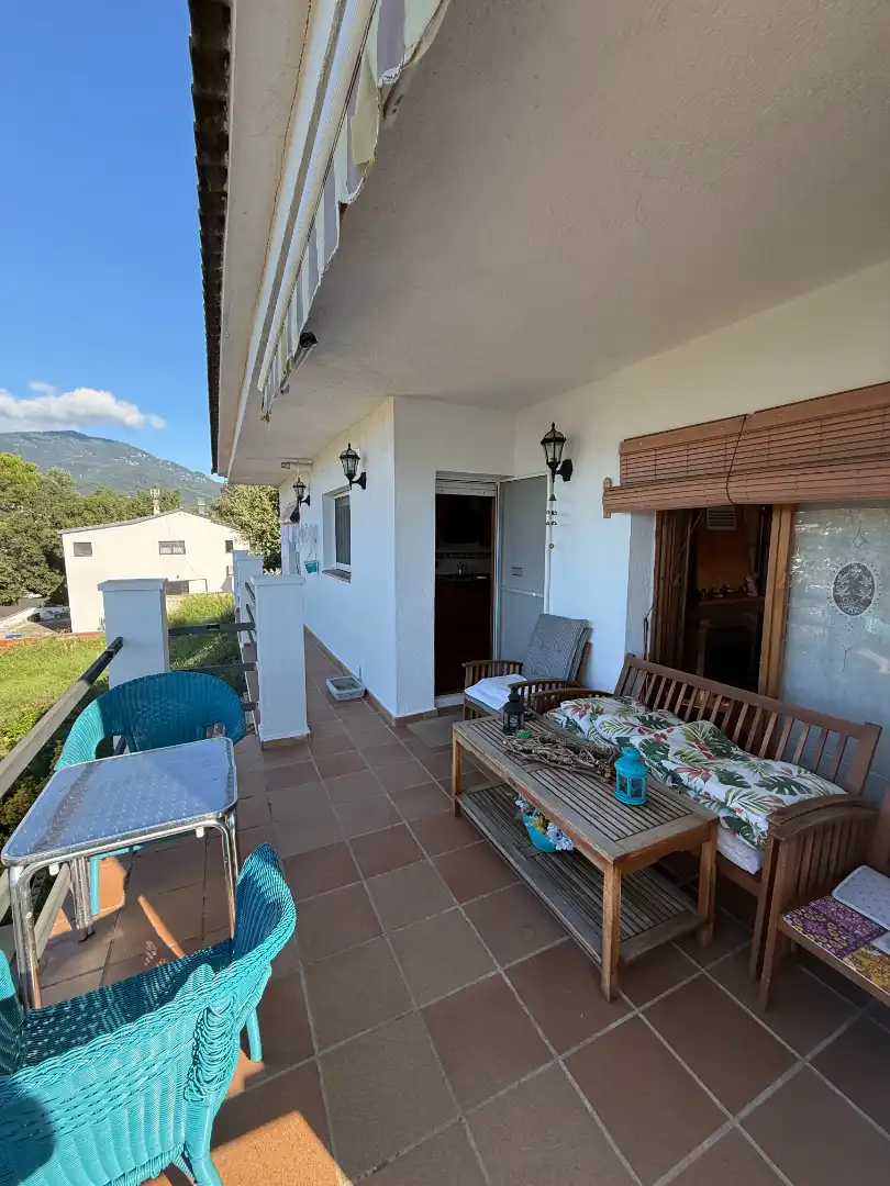 Terraza de Casa o chalet en venta en Riells i Viabrea con Calefacción, Jardín privado y Piscina