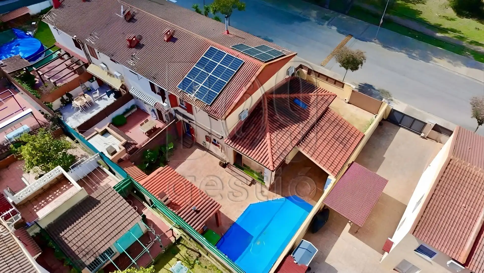 Exterior view of Detached homes for sale in Els Pallaresos  with Air Conditioner, Heating and Private garden