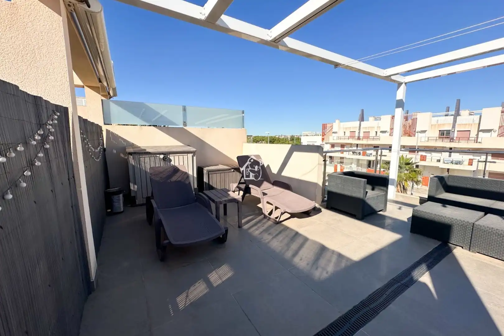 Terrassa de Apartament de lloguer en Pilar de la Horadada amb Aire condicionat, Terrassa i Piscina