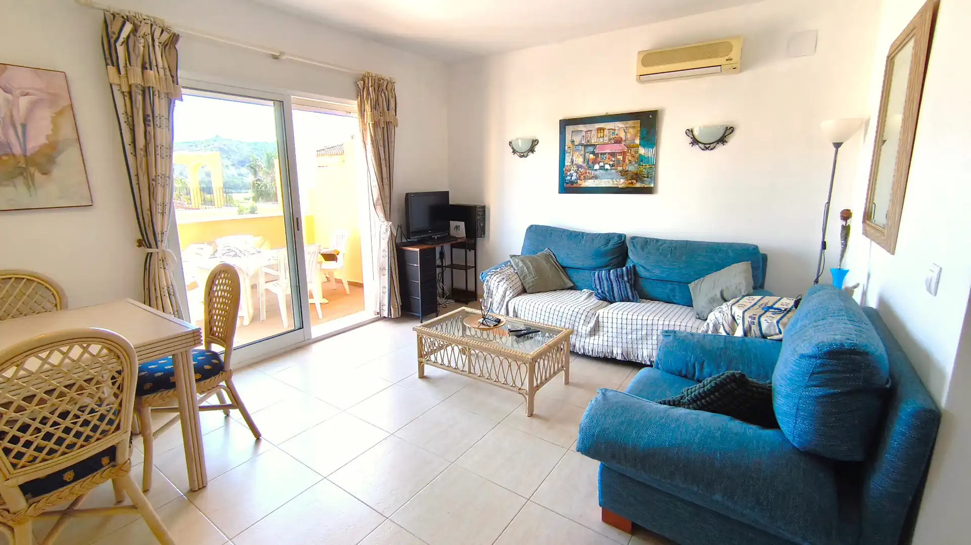 Sala d'estar de Apartament en venda en Dénia amb Aire condicionat, Terrassa i Traster