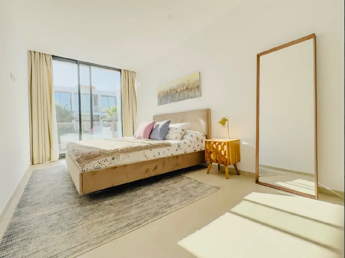 Dormitori de Casa adosada en venda en Calpe / Calp amb Aire condicionat, Calefacció i Jardí privat