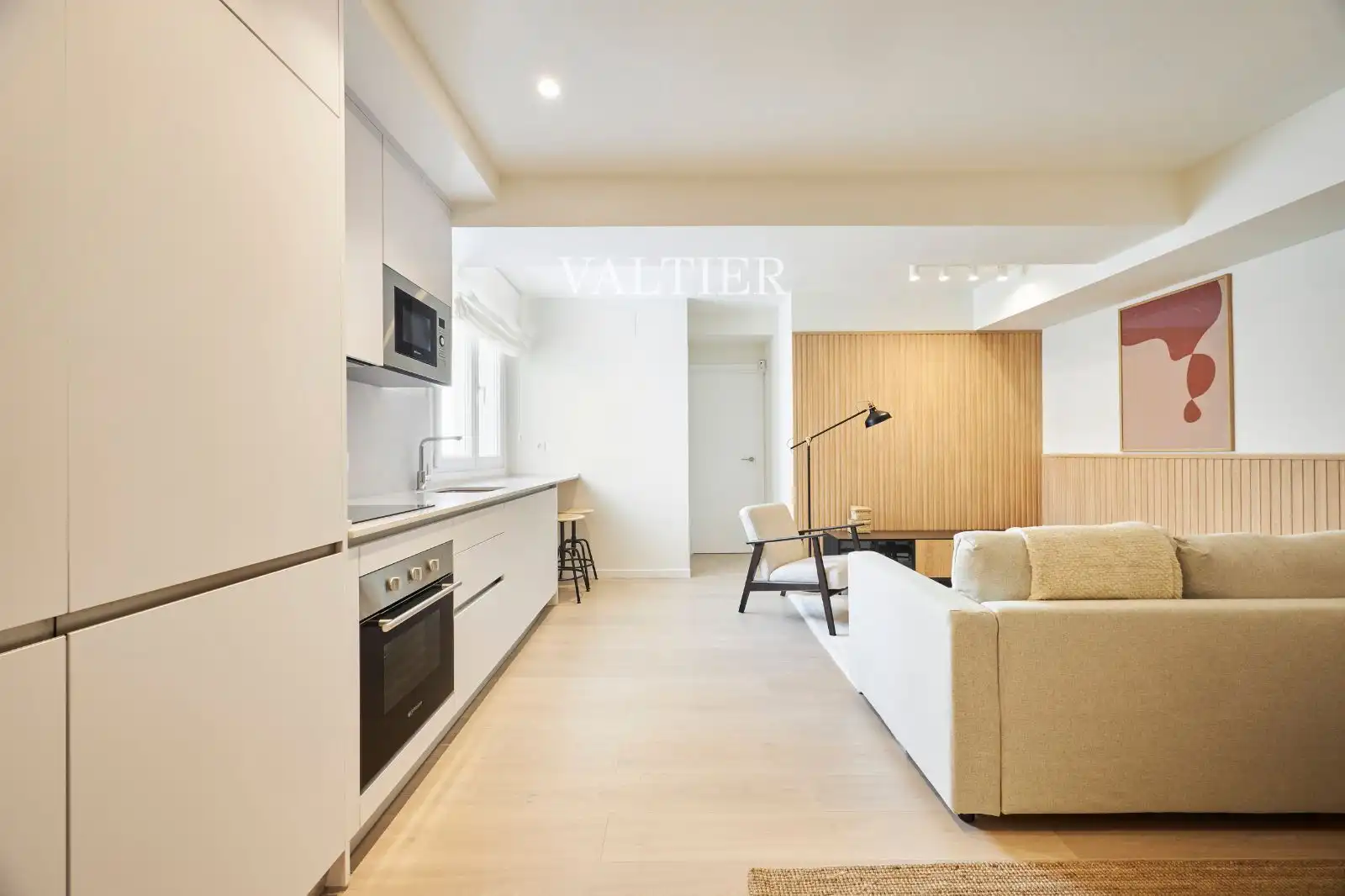 Sala de estar de Piso de alquiler en Madrid con Aire acondicionado, Calefacción y Amueblado