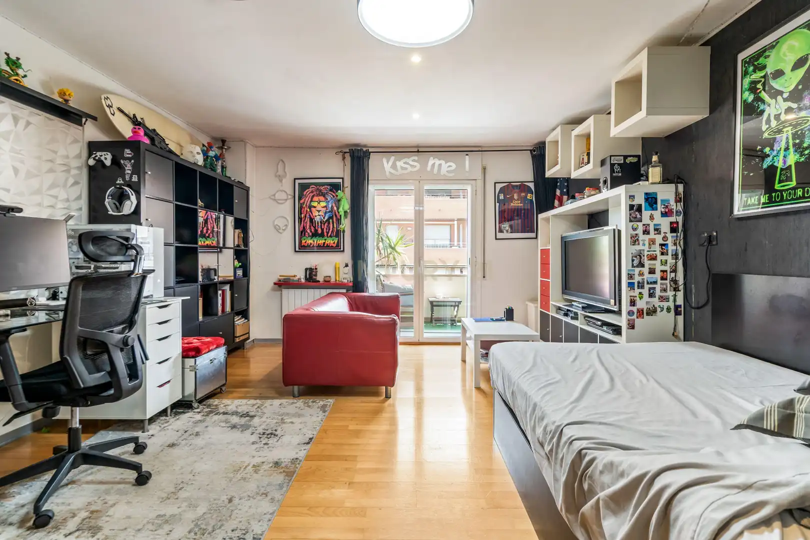 Sala d'estar de Apartament en venda en Sant Joan Despí amb Aire condicionat i Piscina comunitària