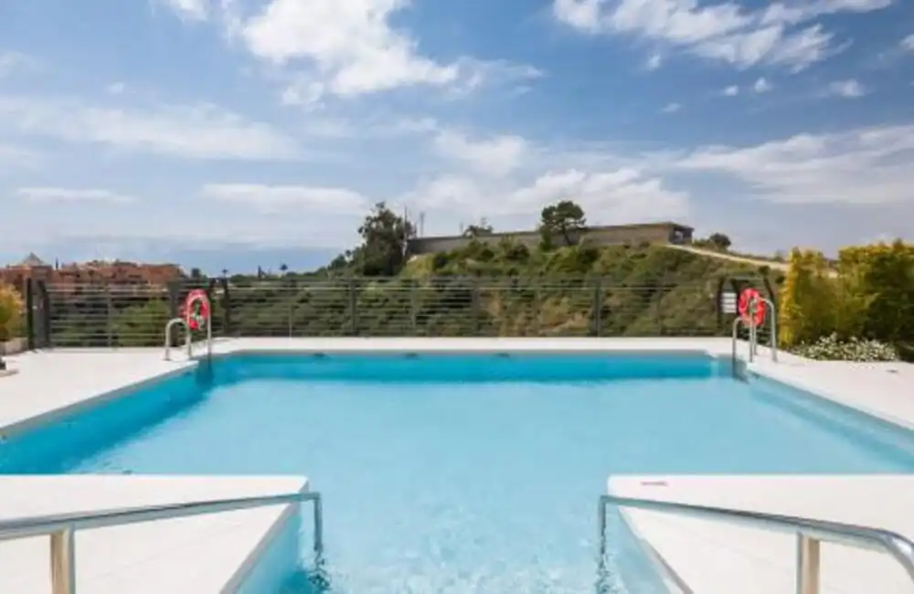 Swimming pool of Attic for rent in Marbella  with Air Conditioner, Terrace and Swimming Pool