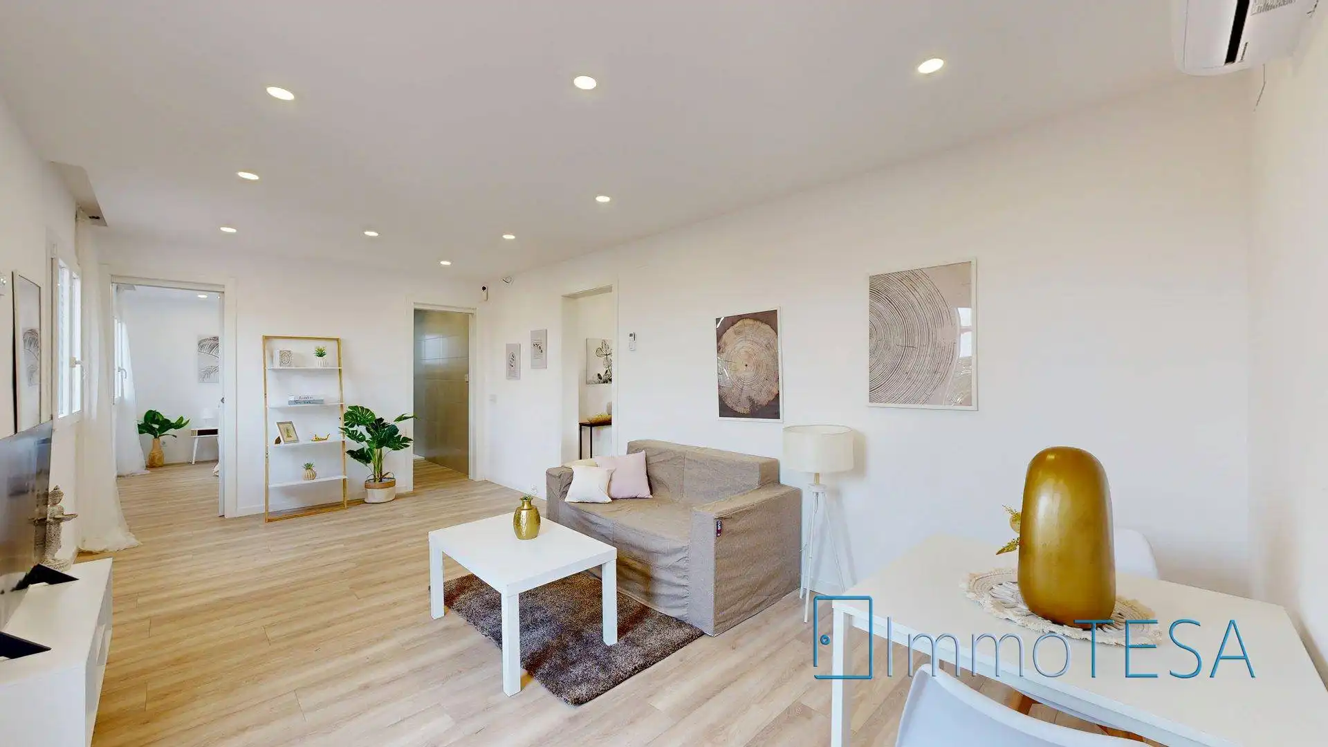Sala de estar de Ático en venta en Barberà del Vallès con Aire acondicionado, Parquet y Terraza