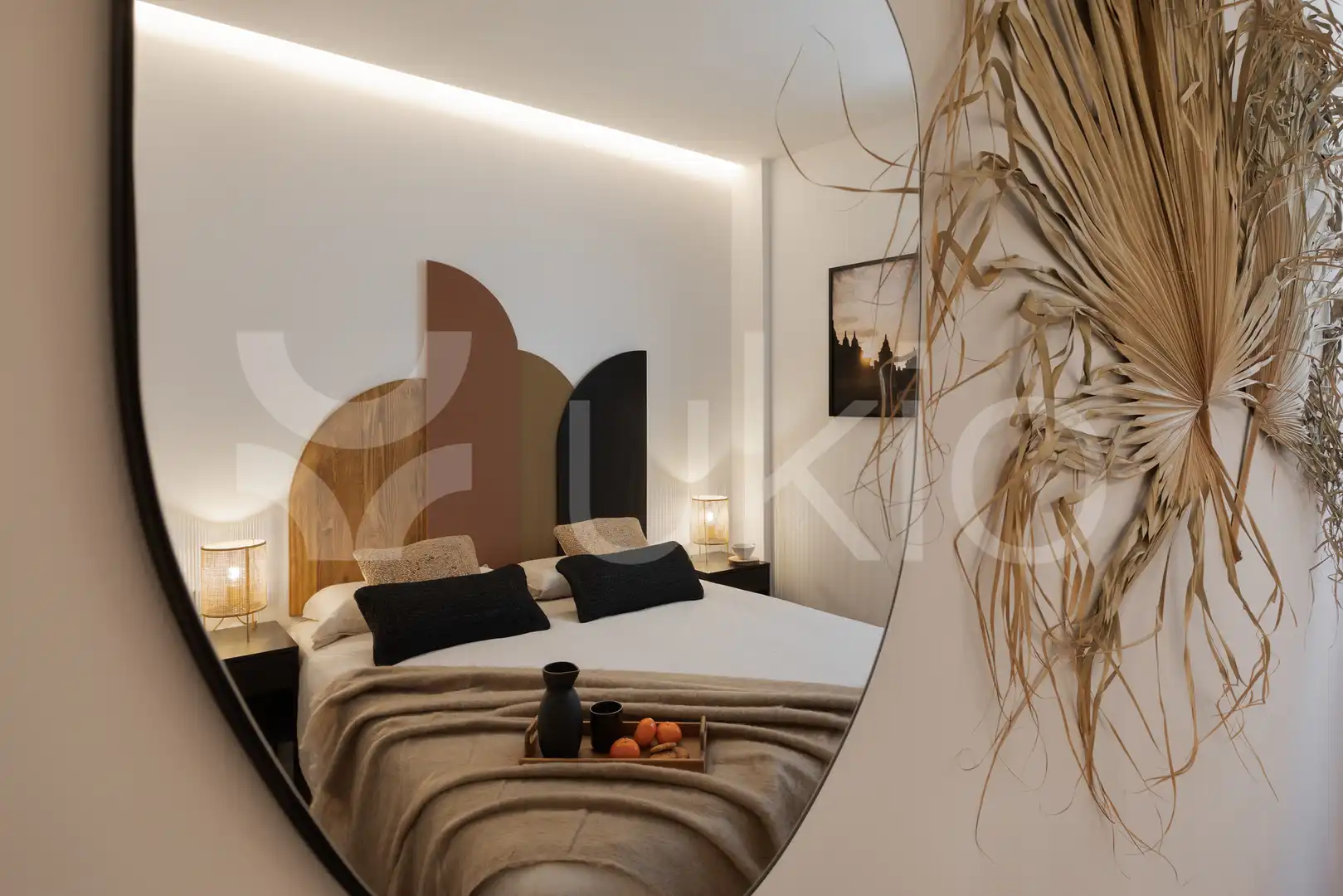 Schlafzimmer von Wohnungen zur Miete in Barcelona mit Klimaanlage, Heizung und Terrasse