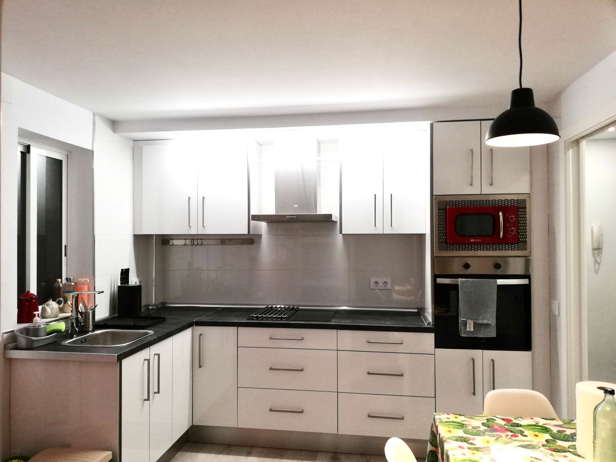 Kitchen of Apartment to rent in Plasencia  with Air Conditioner, Heating and Furnished