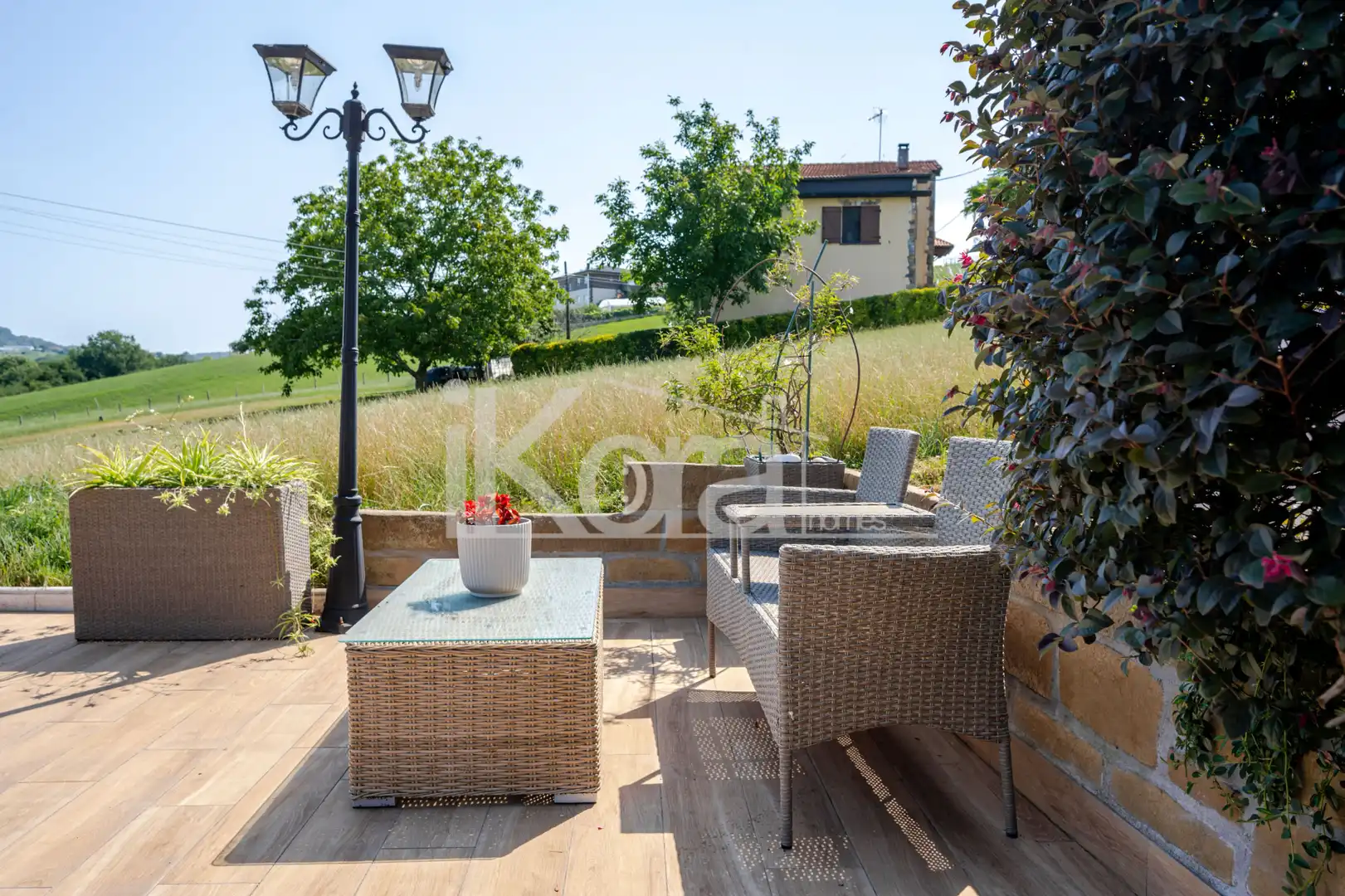 Terrassa de Casa o xalet en venda en Lasarte-Oria amb Calefacció, Jardí privat i Parquet