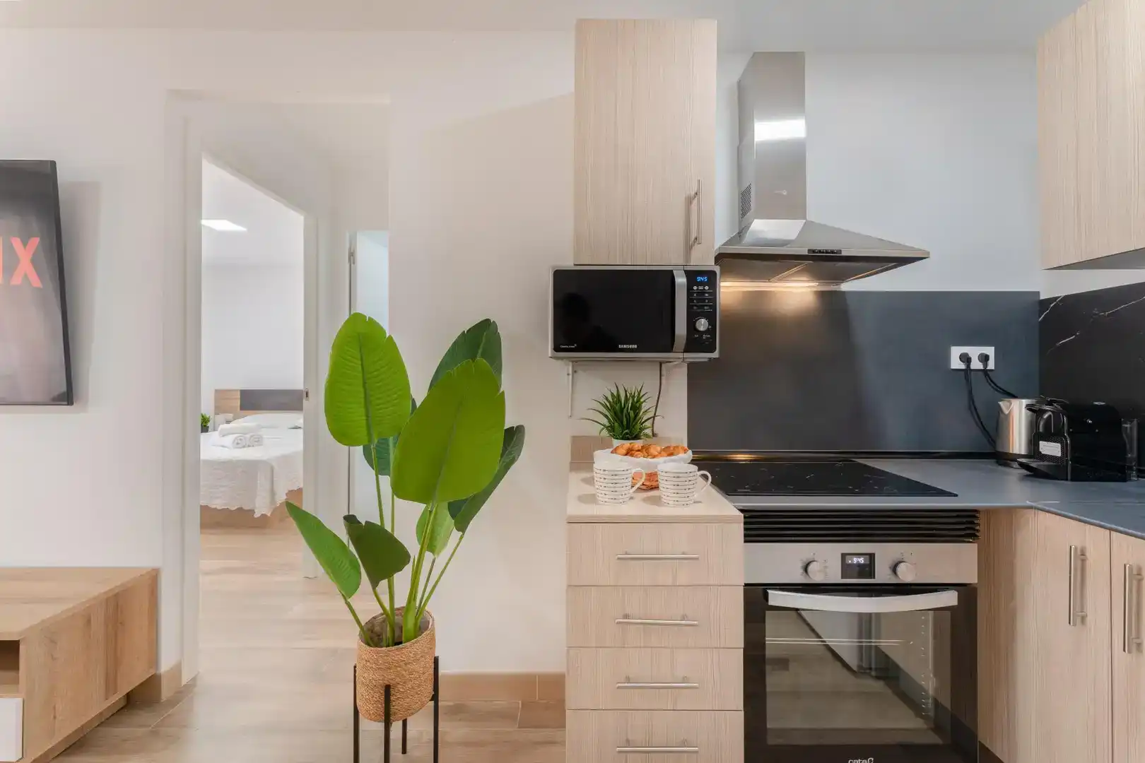 Kitchen of Flat for rent in Salou  with Air Conditioner, Parquet flooring and Furnished
