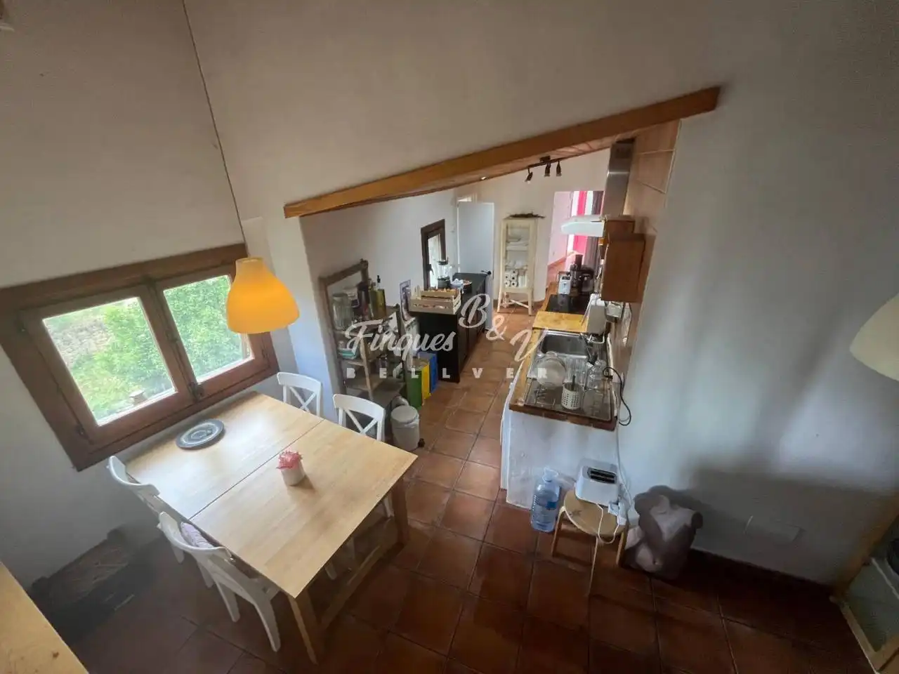 Cuina de Casa o xalet en venda en El Pont de Bar amb Calefacció, Jardí privat i Parquet