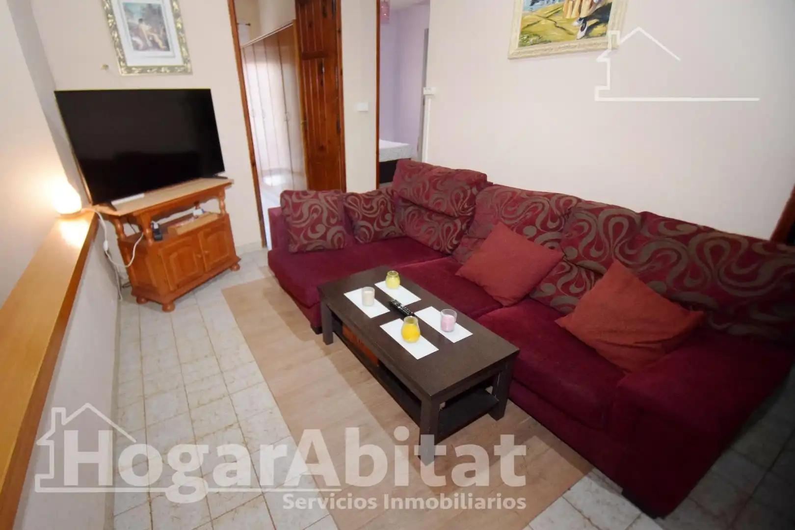 Wohnzimmer von Haus oder Chalet zum Verkauf in Burriana / Borriana mit Heizung, Terrasse und Möbliert