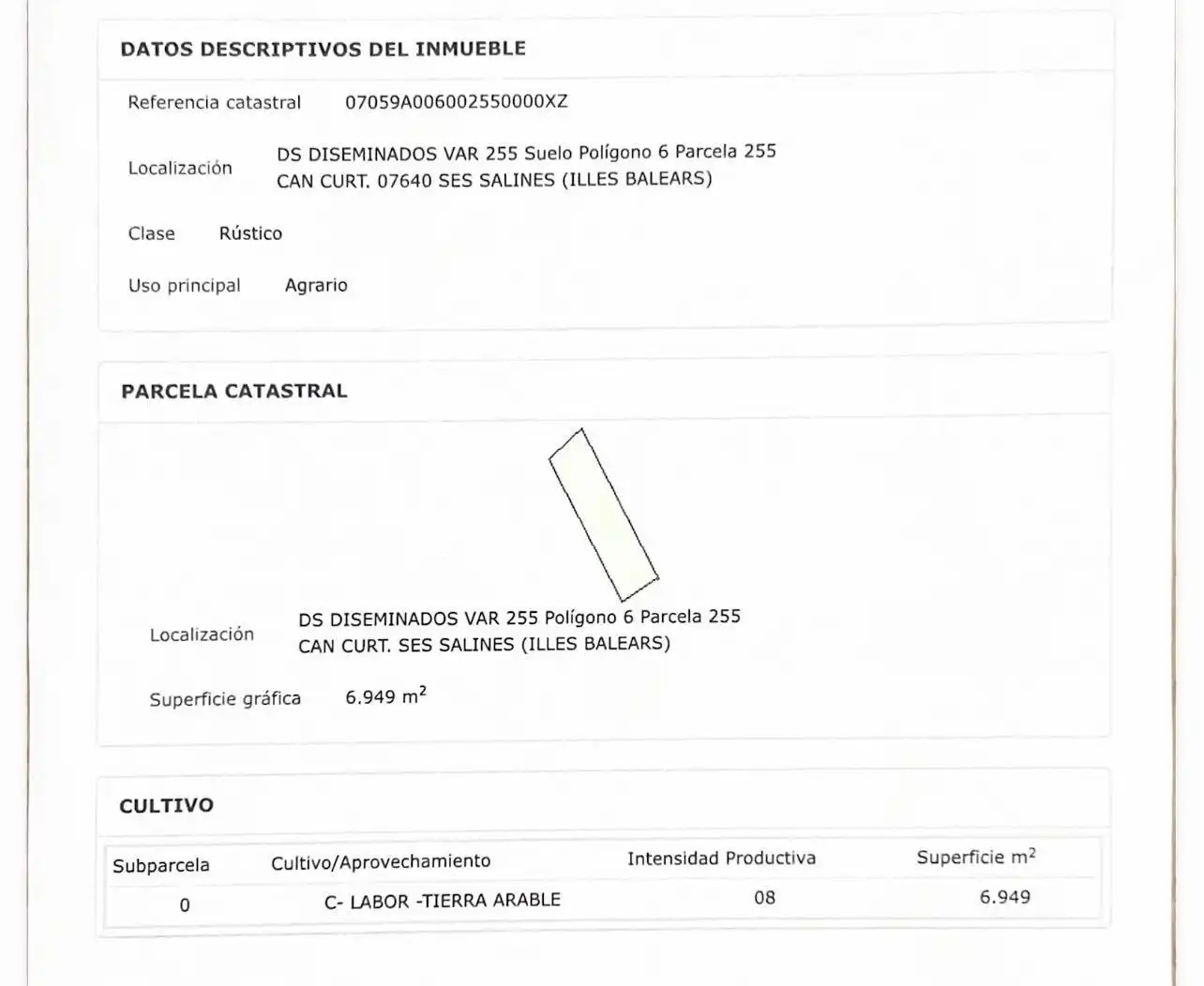 Terreny residencial en venda a Ses Salines Poble, imagen 12