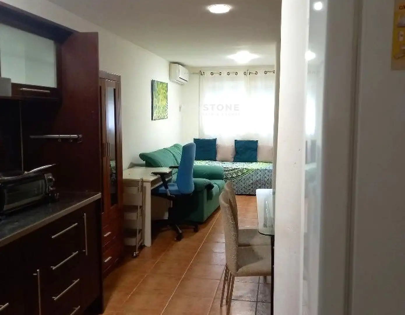 Sala de estar de Piso de alquiler en Calvià con Aire acondicionado, Terraza y Piscina