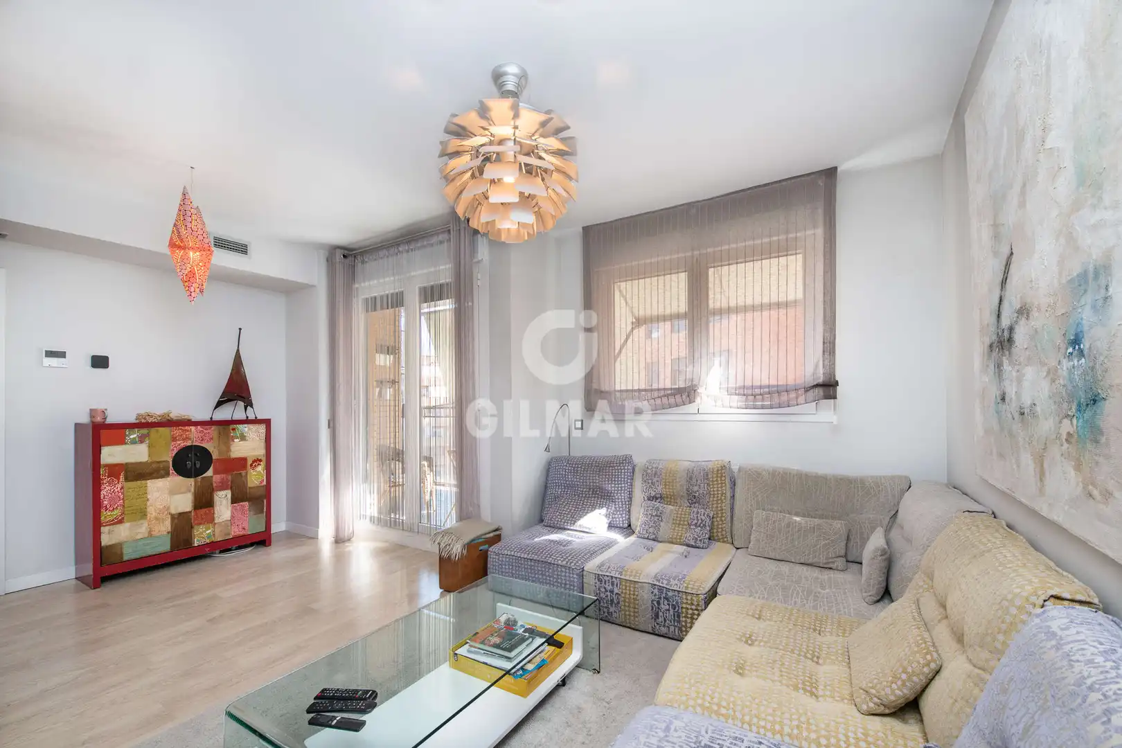 Living room of Flat for sale in Madrid  with Heating, Private garden and Storage room