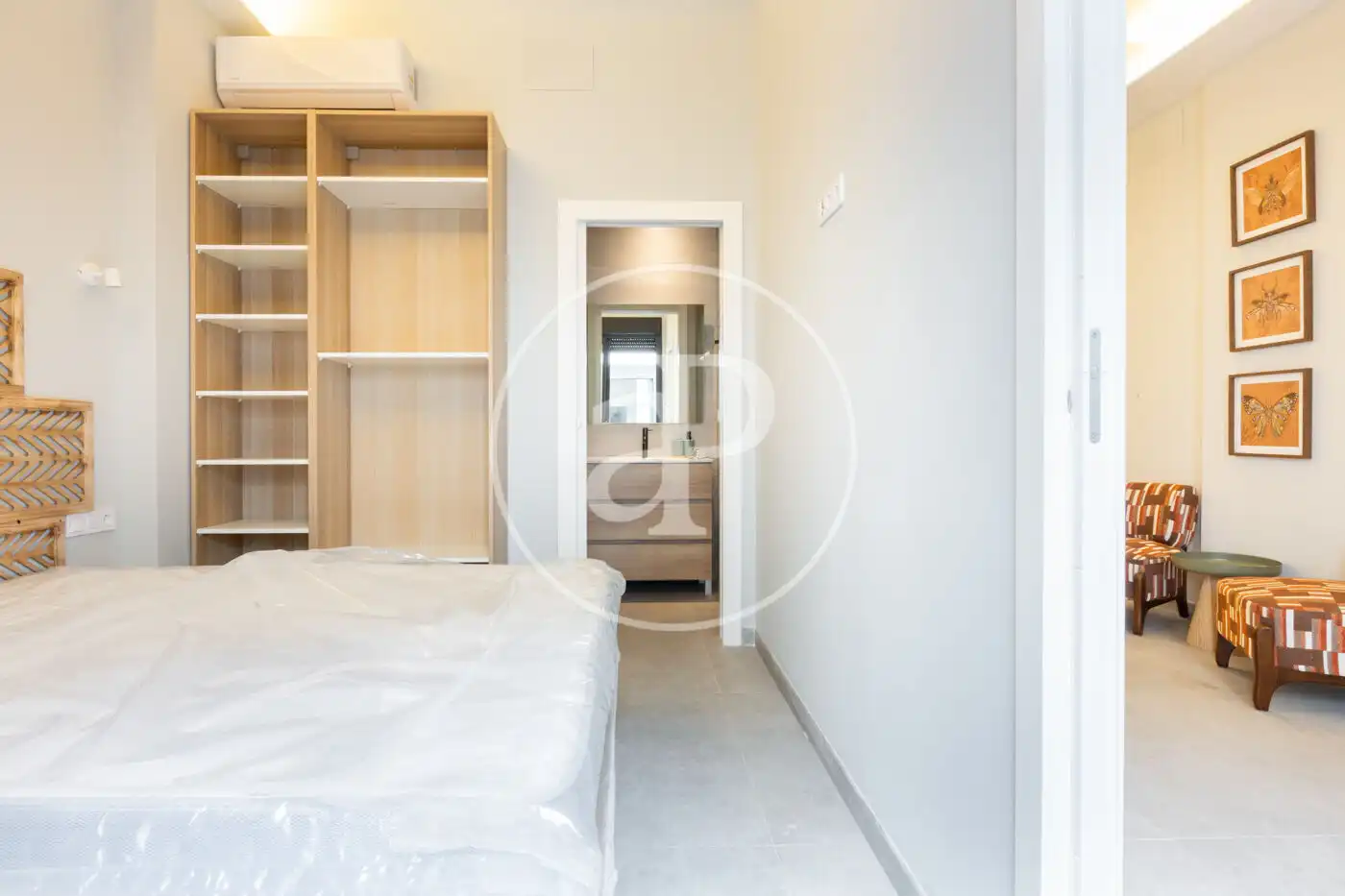 Schlafzimmer von Maisonette zum Verkauf in Valencia mit Klimaanlage, Heizung und Privatgarten