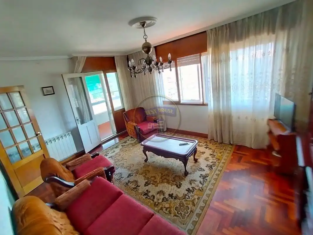 Living room of Flat for rent in Vigo   with Heating, Parquet flooring and Terrace