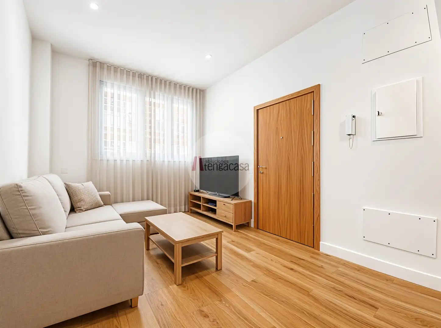 Living room of Apartments for sale in Madrid  with Air Conditioner, Heating and Parquet flooring