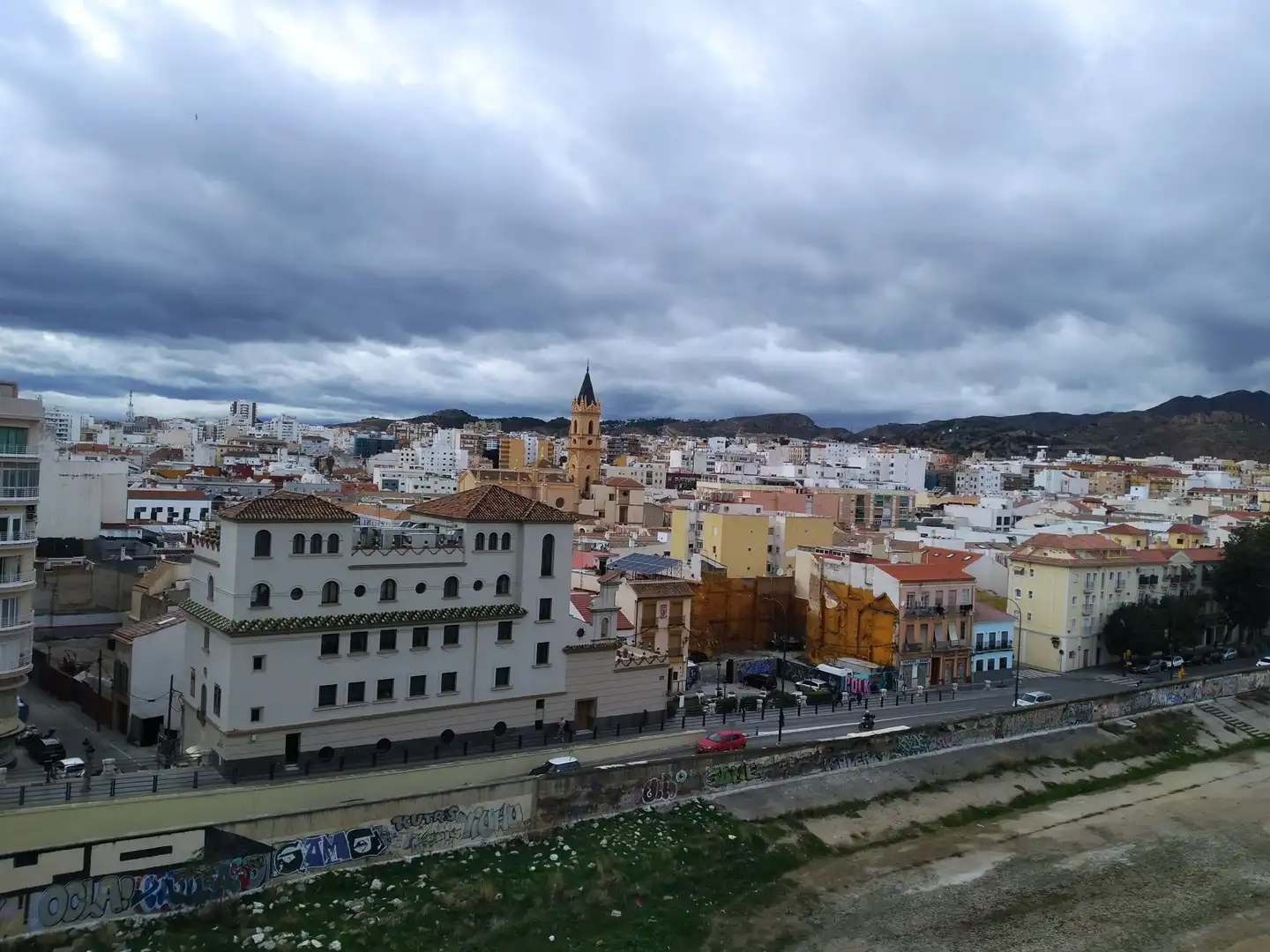 Außenansicht von Dachboden zur Miete in Málaga mit Klimaanlage, Terrasse und Möbliert