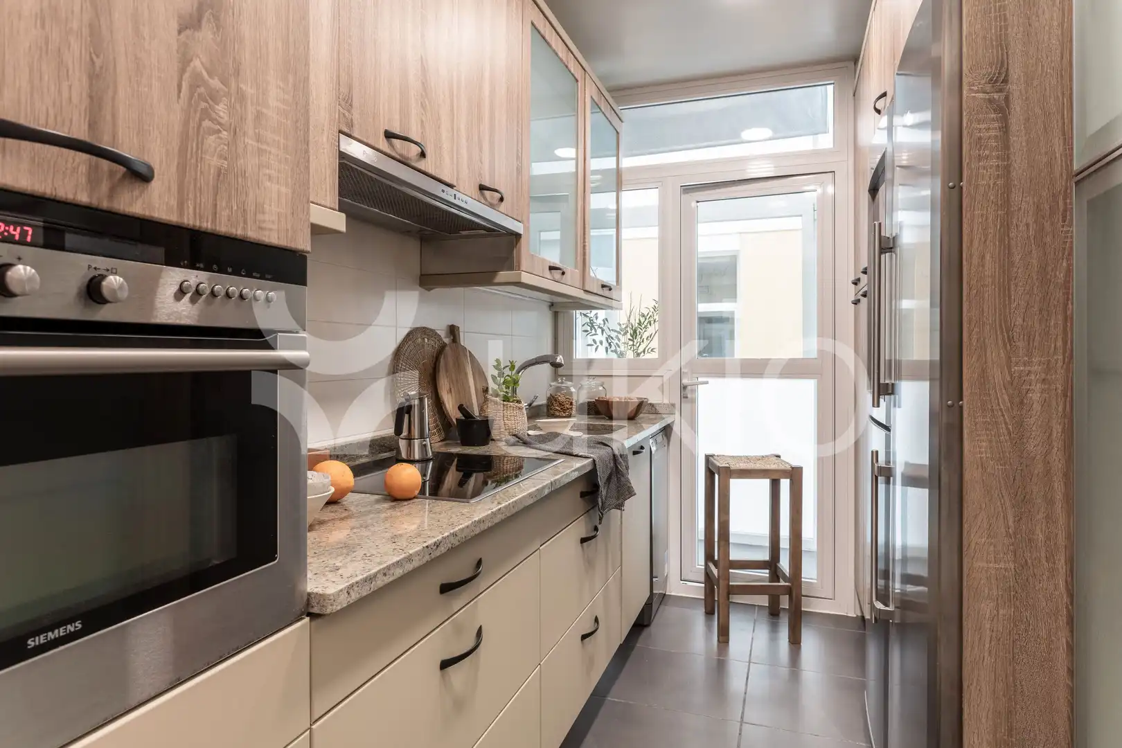 Cocina de Apartamento de alquiler en Madrid con Aire acondicionado, Calefacción y Amueblado