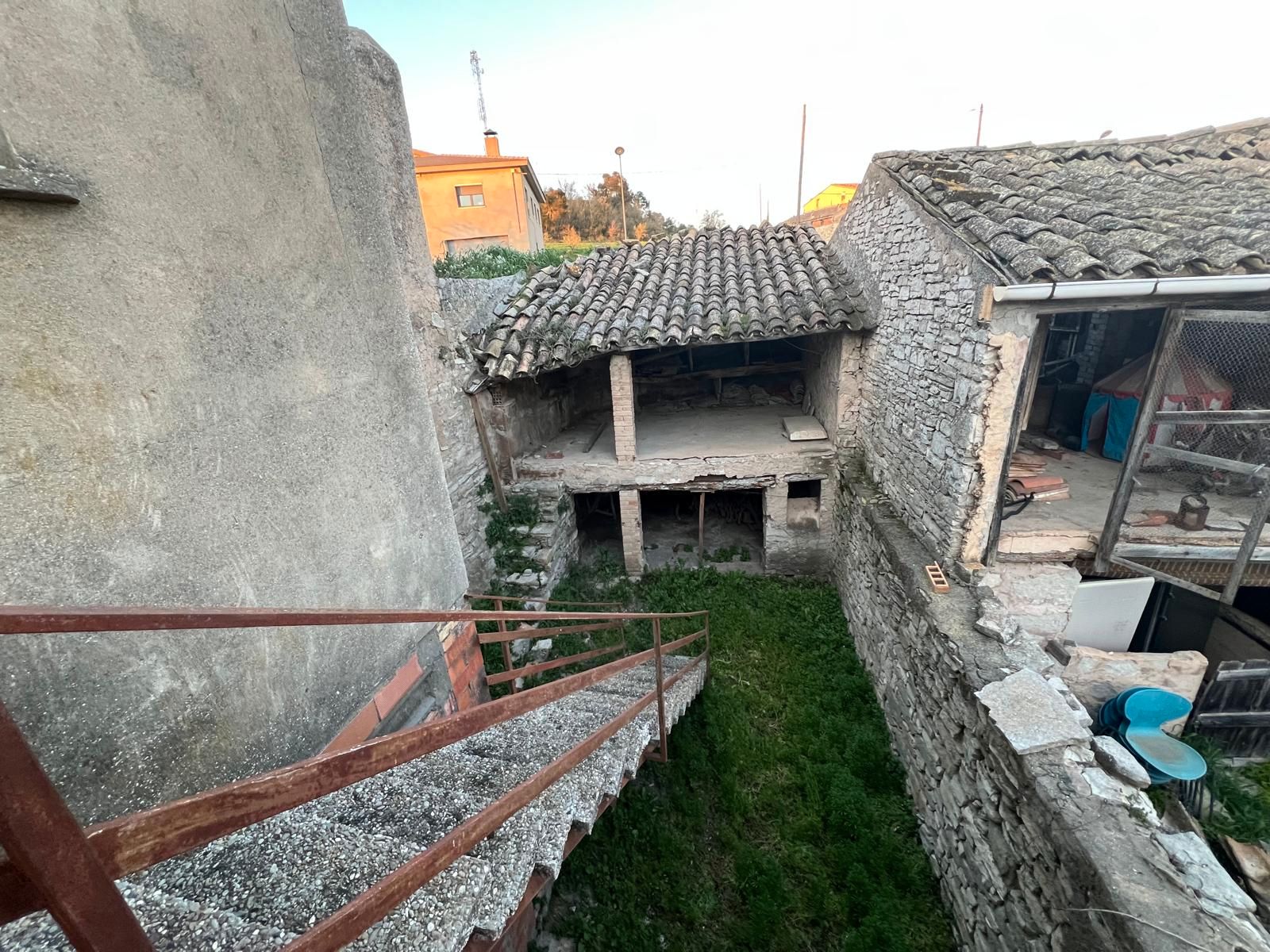 Exterior view of Country house for sale in Montmaneu  with Terrace, Storage room and Furnished