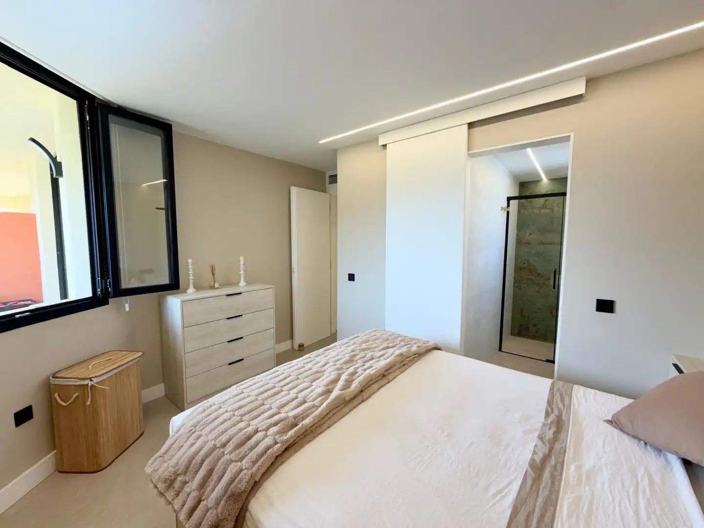 Bedroom of Flat for rent in Roquetas de Mar  with Air Conditioner, Heating and Terrace