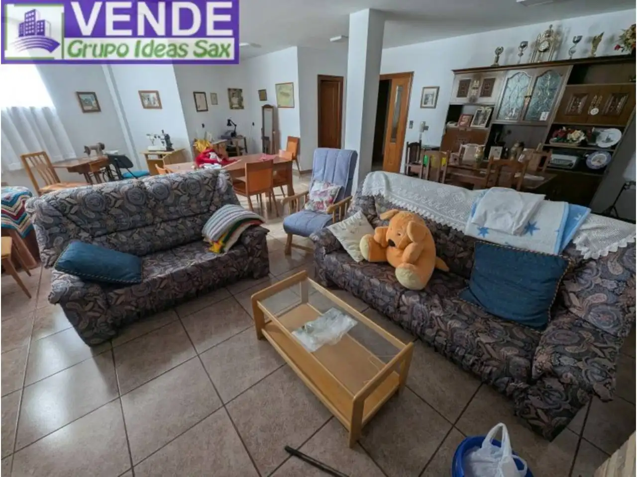 Sala d'estar de Casa adosada en venda en Sax