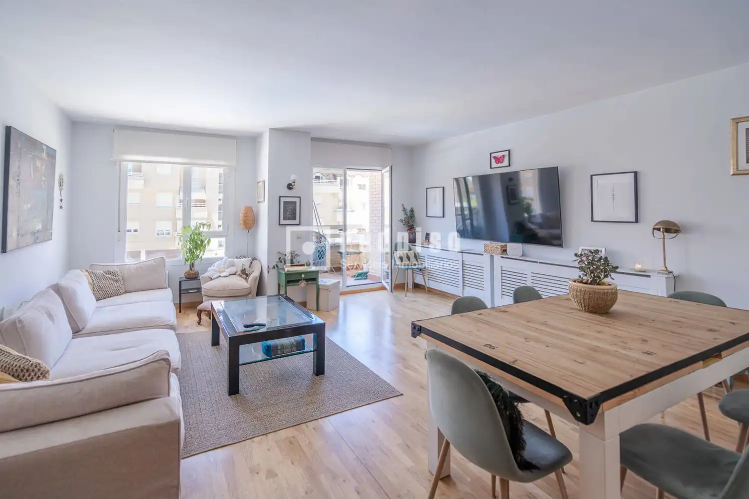 Wohnzimmer von Wohnung zum Verkauf in Arroyomolinos (Madrid) mit Klimaanlage, Heizung und Privatgarten