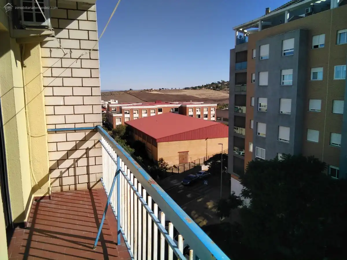 Balcony of Flat for sale in Cáceres  with Heating, Terrace and Furnished