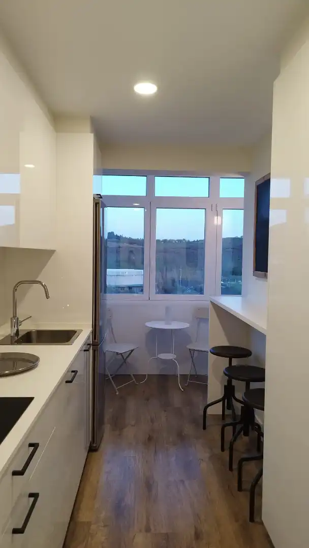 Kitchen of Flat for rent in Santiago de Compostela   with Furnished