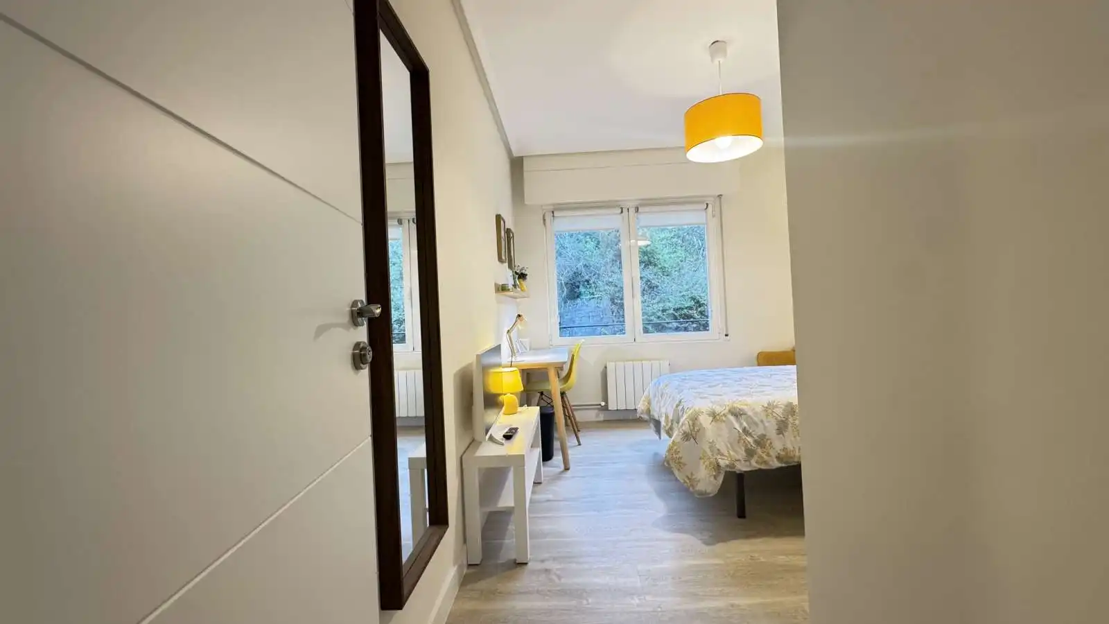 Schlafzimmer von Wohnung zur untervermieten in Bilbao  mit Klimaanlage, Heizung und Terrasse